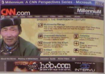 kép. Flash 4-gyel készült a CNN Millennium című sorozatának webes változata  