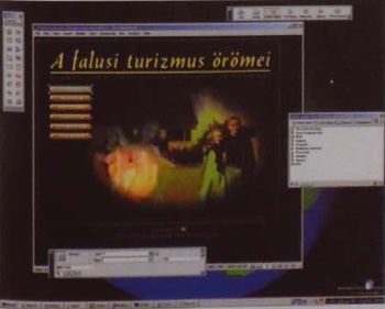  kép. A Dannemann Pierott Brasil szivardoboz nyomán megálmodott oldalterv, elemeit a Firework 3-mal, az oldalt magát a Dreamweaverrel alkottuk  