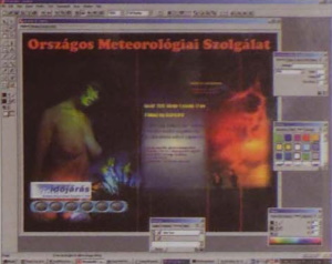 kép. A Fireworks 3-ban készült weboldalt fecnikre fogjuk darabolni  