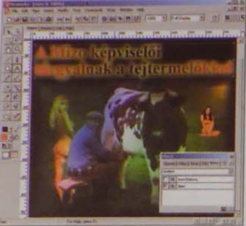 kép. Tetszés szerint babrálunk az úszó panelen, s a címsoe külleme azonnal megváltozik  