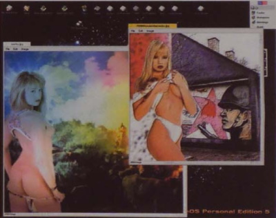  kép. NTFS meghajtón lévő állományok a Be OS alól nézve  