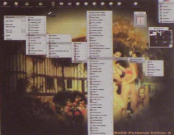 kép. Ízelítő a Be OS áttekinthető menürendszeréből  