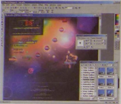 kép. PhotoImpact 6-ban készült decens, polgári weboldal  