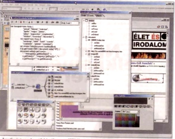 A JavaScript szerkesztő kiszálazza a HTML dokumentumokba ágyazott szkripteket és esetleg könyvtárrá szervezi őket